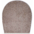 Tapis de salle de bain barcelona beige housse pour abattant wc 47 x 50 cm
