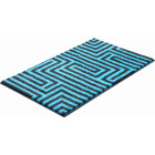 Tapis de salle de bain aruba bleu 70 x 120 cm