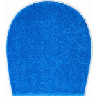 Tapis de salle de bain bona bleu housse pour abattant wc 47 x 50 cm