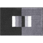 Tapis de salle de bain capricio gris 60 x 100 cm