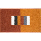 Tapis de salle de bain capricio orange 70 x 120 cm
