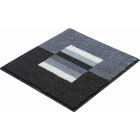 Tapis de salle de bain capricio gris 50 x 60 cm