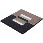 Tapis de salle de bain capricio marron 55 x 60 cm