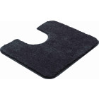 Tapis de salle de bain fantastic anthracite contour wc 50 x 60 cm
