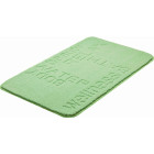 Tapis de salle de bain feeling vert 60 x 100 cm
