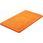 Tapis de salle de bain feeling orange 70 x 120 cm