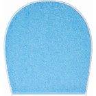 Tapis de salle de bain flash bleu housse pour abattant wc 47 x 50 cm
