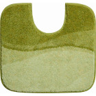 Tapis de salle de bain flash vert contour wc 55 x 60 cm