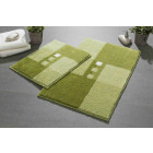 Tapis de salle de bain merkur vert set - 2 pcs (tapis 40x50cm + tapis 50x80cm)