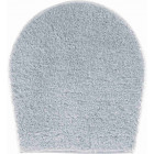 Tapis de salle de bain lex argent housse pour abattant wc 47 x 50 cm