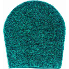 Tapis de salle de bain lex turquoise housse pour abattant wc 47 x 50 cm