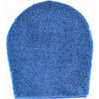 Tapis de salle de bain lex bleu housse pour abattant wc 47 x 50 cm