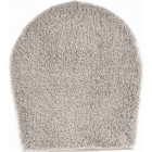 Tapis de salle de bain lex beige housse pour abattant wc 47 x 50 cm
