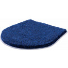 Tapis de salle de bain lex bleu housse pour abattant wc 47 x 50 cm