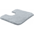 Tapis de salle de bain lex argent contour wc 50 x 60 cm