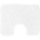 Tapis de salle de bain lex blanc contour wc 50 x 60 cm