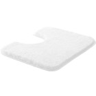 Tapis de salle de bain lex blanc contour wc 50 x 60 cm