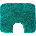 Tapis de salle de bain lex turquoise contour wc 50 x 60 cm