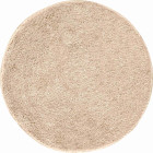 Tapis de salle de bain lex beige rond 80 cm