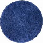 Tapis de salle de bain lex bleu rond 80 cm
