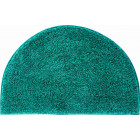 Tapis de salle de bain lex turquoise demi cercle 50 x 80 cm