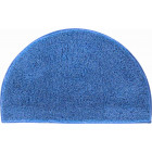 Tapis de salle de bain lex bleu demi cercle 50 x 80 cm