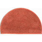 Tapis de salle de bain lex orange demi cercle 