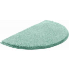 Tapis de salle de bain lex vert demi cercle 