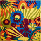 Tapis de salle de bain fasada 2 multicouleur 90x90