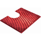 Tapis de salle de bain duna rubis contour wc 50 x 60 cm