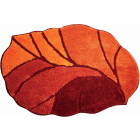 Tapis de salle de bain aosta orange 60 x 90 cm