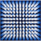 Tapis de salle de bain karim 07 bleu 90 x 90 cm