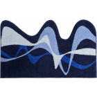 Tapis de salle de bain karim 19 bleu 50x 80 cm