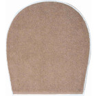 Tapis de salle de bain luca beige housse pour abattant wc 47 x 50 cm