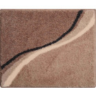 Tapis de salle de bain luca 50 x 60 cm beige