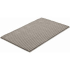 Tapis de salle de bain riffle gris minéral 60 x 100 cm