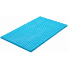Tapis de salle de bain riffle turquoise 70 x 120 cm