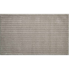 Tapis de salle de bain riffle gris minéral 70 x 120 cm