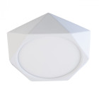 Plafonnier blanc techno 1 ampoule 4 cm