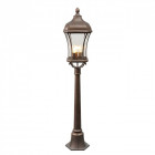 Borne d'extérieur marron street 3 ampoules 127 cm