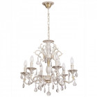 Chandelier blanc classic 6 ampoules 96 cm