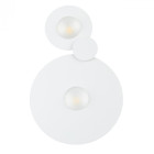 Plafonnier blanc techno 2 ampoules 3.5 cm