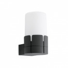 Aplique murale de jardin gris foncé tram 1 ampoule