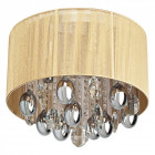 Plafonnier chromé elegance 5 ampoules 33 cm