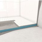 Bac receveur de douche à carreler 140x90cm recoupable sur mesure + bonde horizontale -RAINY Aurlane - PACR003