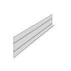 Bande de départ CanExel® horizontale alu zinc - BACBD00