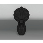 Lot de 4 pieds de baignoire l1b type patte de lion noirs
