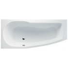 Cleargreen baignoire-douche asymétrique ecocurve r15 170x75x50 cm lucite®