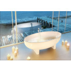 Clearwater baignoire en îlot lacrima 169x80 cm xtremstone