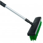 Balai brosse avec raccord tuyau d'eau pour extérieur et terrasse